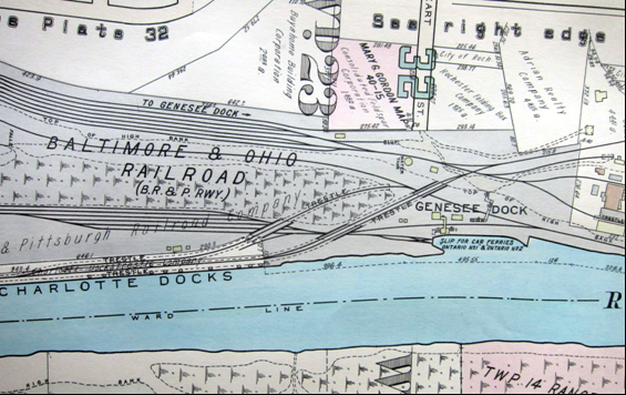 Genesee Dock - 1935 Plat Map